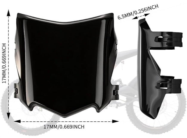 Motcutz Number Plate Front for Tuttio Soleil 01, Sur Ron LBX,Talaria Sting MX3/R MX4, MX5, Talaria XXX, E-Ride Pro, SR,S SS, 2.0 ,3.0 Rawrr Mantis, Ebox Dragster, ETM RTR